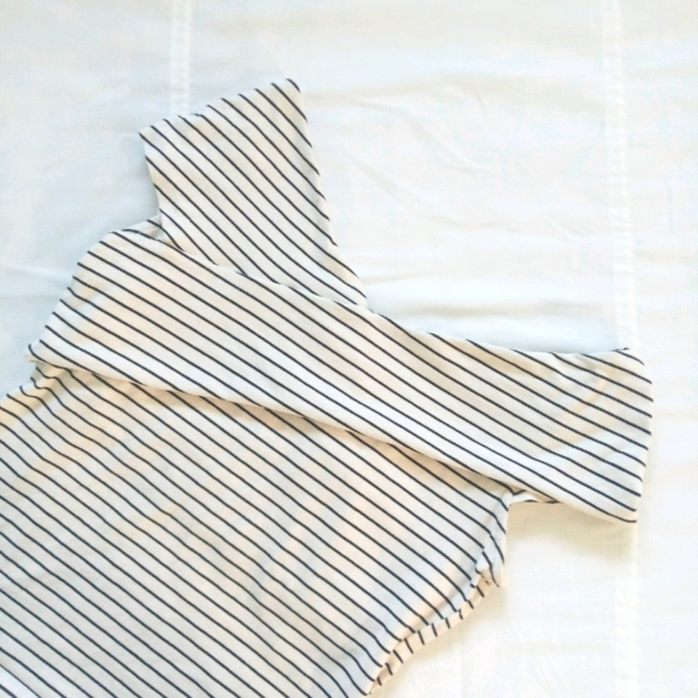 H&M Striped Wrap Top